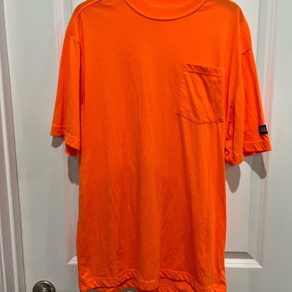 Dickies Bright Orange T-Shirt, Sz M